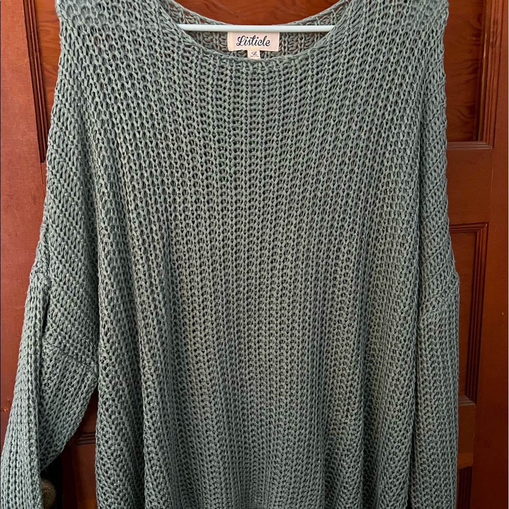 Listicle Knit Sweater